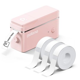 P31S Bluetooth Thermal Label Printer, Wireless Mini Sticker Printer with Tape, for Study Notes, Barcode,Memos, Fillers, TikTokShopBacktoSchool:_Pink Printer+ 3 Roll