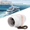 4in 270CFM Bilge Air Blower InLine Electric Waterproof White for