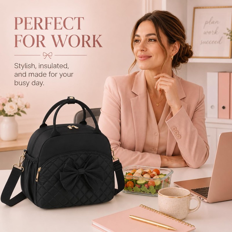 LEDAOU Lunch Box for Women, Insulated Lunch Bag Women with