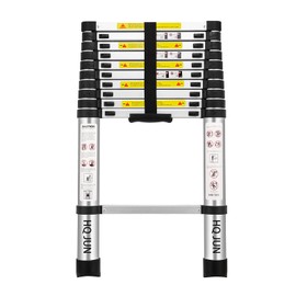 (10.5Ft/3.2M) Telescoping Ladders，EN131Standards Multi-Purpose Folding Aluminum Extension Ladder