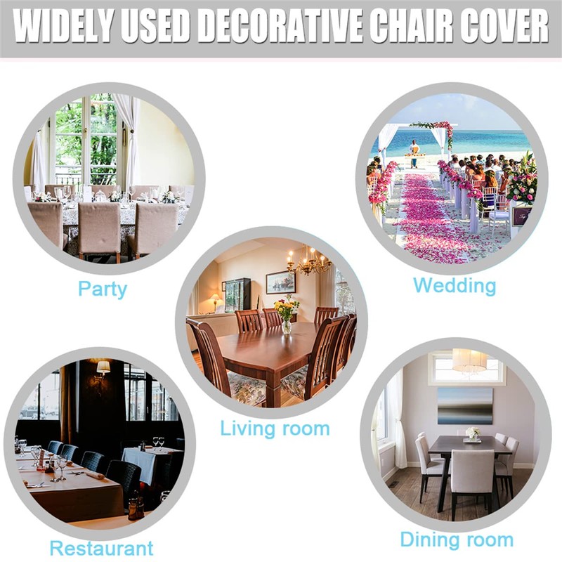 HZDHCLH Chair Covers Set of 4/6 Stretch Modern Chair Slipcovers