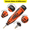 WIOR Cordless Chainsaw Sharpener Kit with Titanium-Coated Diamond Bits -