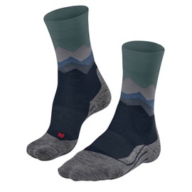 FALKE TK2 Men's Hiking Socks Medium Padding Anti-Bubble Long Warm Trekking Socks Breathable Quick-Drying Climate Regulating Odour-Inhibiting Wool Functional Material 1 Pair