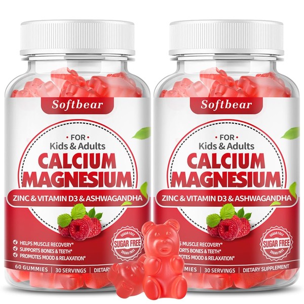 softbear Calcium Magnesium Zinc Gummies for Women, Calcium Magnesium Supplement