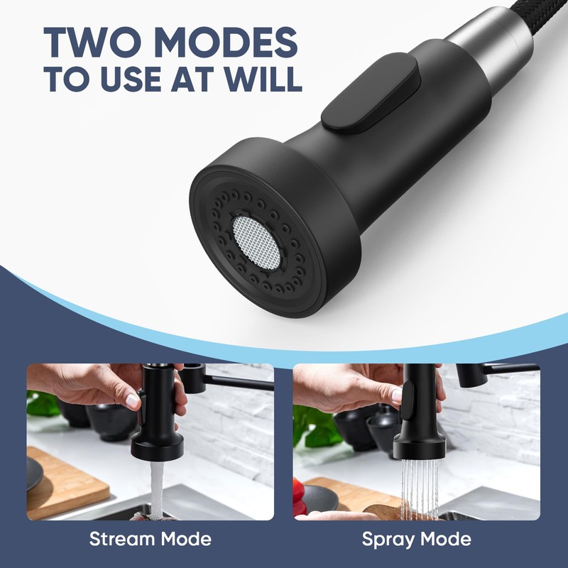 Kitchen Faucets with Pull Down Sprayer Commercial Industrial Stainless Steel