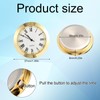 BTFO 1.5 Inch Round Quartz Clock Insert Replacement, 1-1/2 Inch