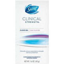 Secret Clinical Strength Clear Gel Antiperspirant & Deodorant,1.60 oz