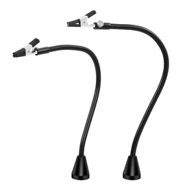 Magnetic Helping Hands Soldering Third Hand Tool PCB Holder Two Flexible Metal Arms Alligator Clips Strong Magnet Base - Can Be Put Anywhere for Electronics Soldering Jewelry Painting Art Crafts Hobby