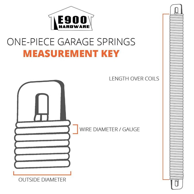 P730 30-Inch Plug-End Garage Door Spring (.177" #7 Wire)