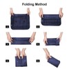 OSDUE Foldable Waterproof Packing Cubes, 8 PCS Travel Organiser Packing