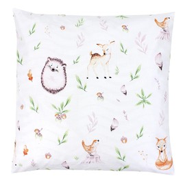TupTam Children's Cushion Cover Decorative Patterned, Colour: Light/Deer, Size: 40 x 40 cm