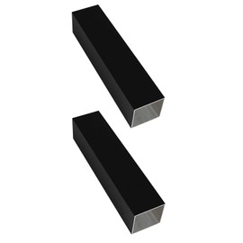 Kwweeoo Black Aluminum Square Tubing 2Pcs 25mm x 25mm x 300mm Long Wall Thickness 1mm, 2 Pack 1 inch 1" Aluminum Square Tube Black Color 1 x 1 x 0.04 x 11.81" inch (Appr)