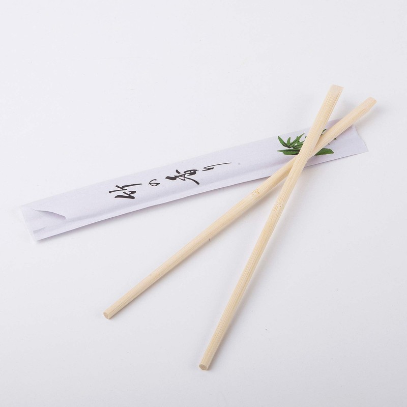 (Pack of 30 Pairs) Disposable Bamboo Wooden Chopsticks Individually Wrapped