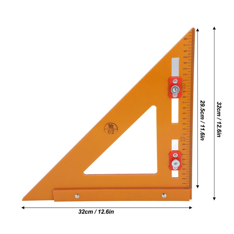 2 in 1 Rafter Square Tool High Accuracy Right Angle