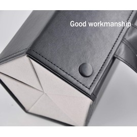 Kenpal Sunglasses Storage Organizer Holder Foldable Travel Case with 5 Slot Compartments for Multiple Glasses (Black)