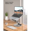 Nulaxy Telescopic 360 Rotating Laptop Stand for Desk Adjustable Height