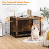 HOOBRO Dog Crate Furniture, 38.6" Large Dog Kennel Indoor, Wooden