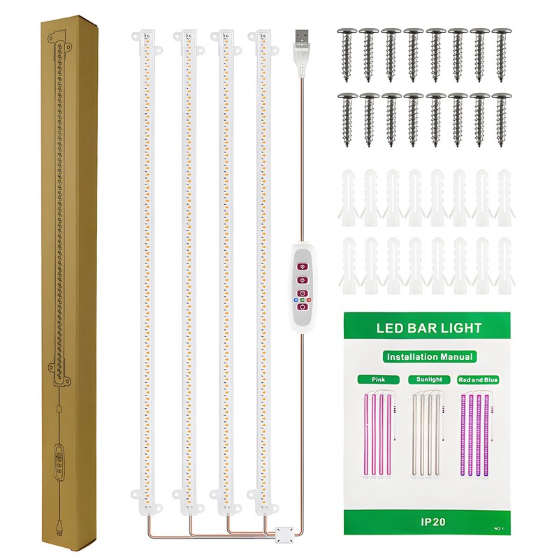 LED Plant Grow Light Strips 8W 84+84LED 22.7lm Bright Grow