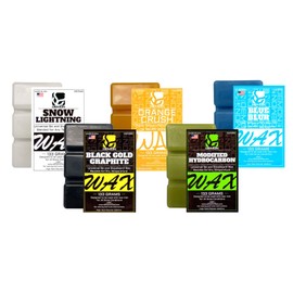 Demon United All Season Ski & Snowboard Speed Wax Kit, 133 Grams of each Univeral Blend Premium Snowboard Wax, 1.4 Lbs of Total Ski and Snowboard Wax **Made in USA** NO PFAS