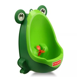 Foryee Cute Frog Potty Training Urinal for Boys with Funny Aiming Target - Blackish Gre