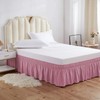 apott Pink Bed Skirt Wrap Around Bedskirt Dust Ruffle 14