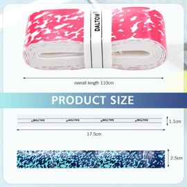 Jerify 24 Pieces Tennis Racket Grip Tape, Precut Badminton Racket Overgrips Tape with Velvety Comfort for Anti Slip and Absorbent Grip(Vibrant Color,Spotted Style)