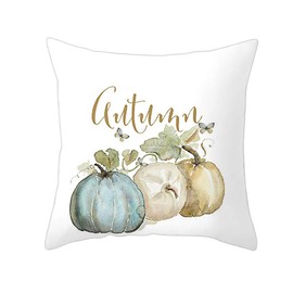 PTHAHNIL Fall Pumpkin Throw Pillow Cover Autumn Decor Cushion Cover Couch Sofa Home Decoration Pillow Covers Set of 4 Grateful Thanksgiving 18X18 (C)