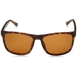 Columbia Boulder Ridge Rectangular Polarized Sunglasses, Matte Tortoise/Brown Polarized, 57 mm