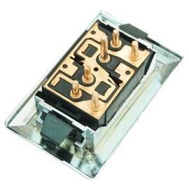 Power Window Switch With Trim for 78-90 Pickup Truck GM Chrome 2 Button