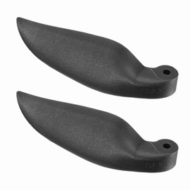 MECCANIXITY RC Glider Propeller Replacement Prop Blades, 6x6 Inch RC Folding Propeller Nylon Blades Parts for Spinner D28-D48mm Glider Airplane Prop Replacement(Black, 1 Pair)