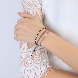 C·QUAN CHI Women Pearl Friendship Bracelet Miyuki Beads Strand Link Bracelets Beach Bracelets Bangle