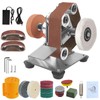 Professional Mini Belt Sander, 7 Adjustable Speed -15 Degree Electric