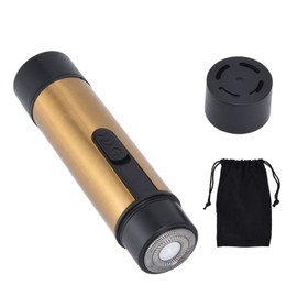 Electric Shaver Portable Razor Powerful Motor Low Noise Multifunction Hair Remover for Men Women Home Travel Gold Brushed