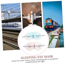 Mikinona Relaxing Sleep Eye Mask 2 Pack Cooling Blindfolds for Adults Cool Compress
