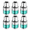 HARFINGTON 6pcs 1/2" Drive 6 Points Socket 8mm Metric Shallow