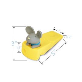 DomeStar Cute Mouse Stopper, Gray Mouse Door Stop Decorative Animal Doorstop Door Wedge