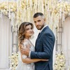 XMJJKUF White Flower Photography Background 10x8ft Arch Wedding Flowers Wall