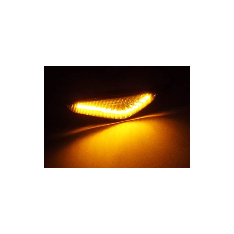 RZG 2x Clear Lens Side Indicator Amber LED Marker Repeater