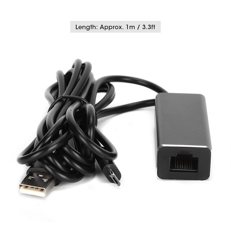 Qiilu Adaptador Ethernet a Firestick Adaptador de Red Aleación de