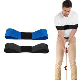 meiguihai 2 Pack Golf Swing Trainer Aid,Swing Correcting Arm Band,Improve Golf Swing Mechanics, Durable & Lightweight Design for Men Women Beginners Indoors Outdoors