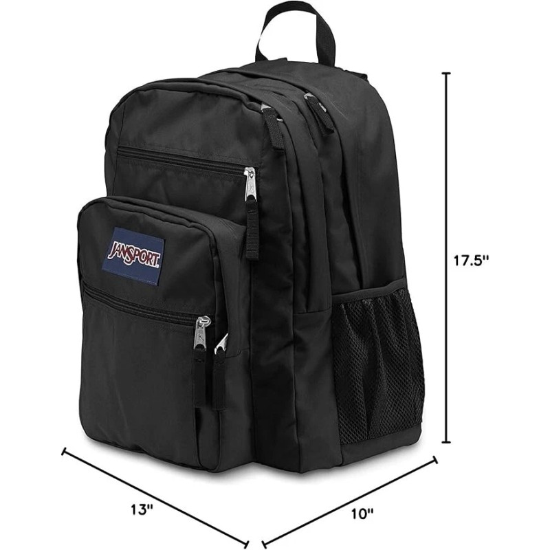 JanSport Big Student Black, School, Travel, 15" Laptop Sleeve