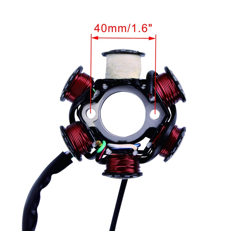 WOOSTAR 6 Coil 5 Wire Ignition Stator Magneto Replacement for
