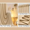20ft x 10ft Wrinkle Free Beige Backdrop Curtain for Wedding