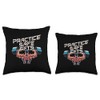 Practice Safe Sets Weightlifting Muscles Barbell Gym Trainer Throw Pillow