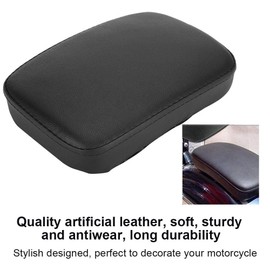 Motorcycle Suction Cup Seat Artificial Leather Suction Cup Rear Pillion Passenger Pad Seat for Motorcycle Bobber Chopper