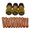RIVERWELD TIG Stubby Gas Lens Collet Bodies 17GL332 10N24S 3/32''