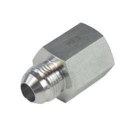 HFS(R)1/2" NPT Female to 1/2" JIC Male Flare Tubing Adapter Hose Connector Pipe Fittings 304 Stainless Steel (1/2" FNPT x 1/2" MJIC)