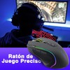 TERPORT S500 Mouse Gaming de Modo Dual Inalámbrico/Cable, Ratón Inalámbrico
