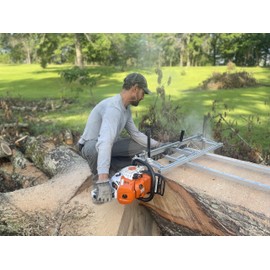 Alpha Forestry Portable Chainsaw Sawmill - 14" to 36" Adjustable DIY Lumber Mill, Professional Grade Log Cutting Mill, Stainless Steel and Aluminum Constructed, Easy To Assemble