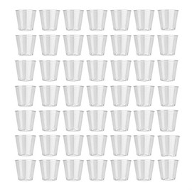 eMKay® BPA-Free Heavy Duty Plastic Shot Glasses – Crystal Clear Reusable & Disposable Mini Cups for Jelly Shots, Desserts, Tastings, Parties, Weddings & Events (60ml) - 2 oz (50)